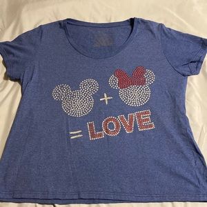 Disney Mickey + Minnie = Love 2XL T-shirt